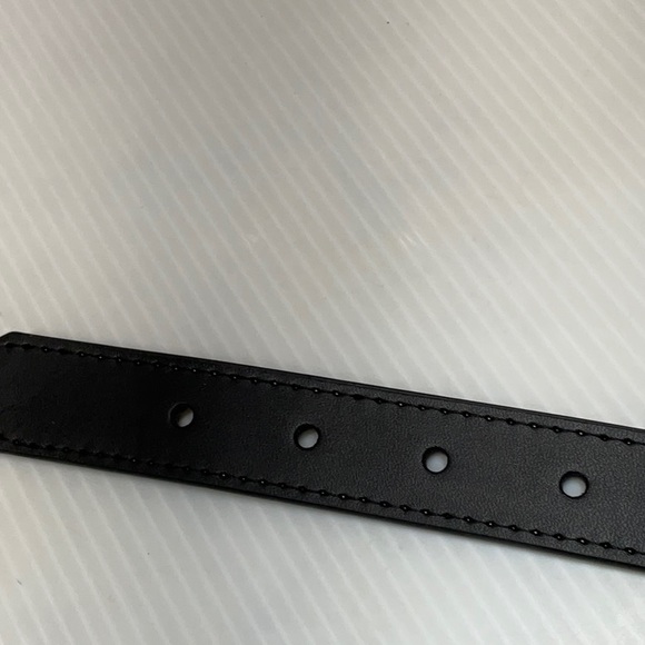 Genuine leather dog collar belt black color large size - Picture 6 of 7